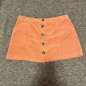 Corduroy Mini Skirt